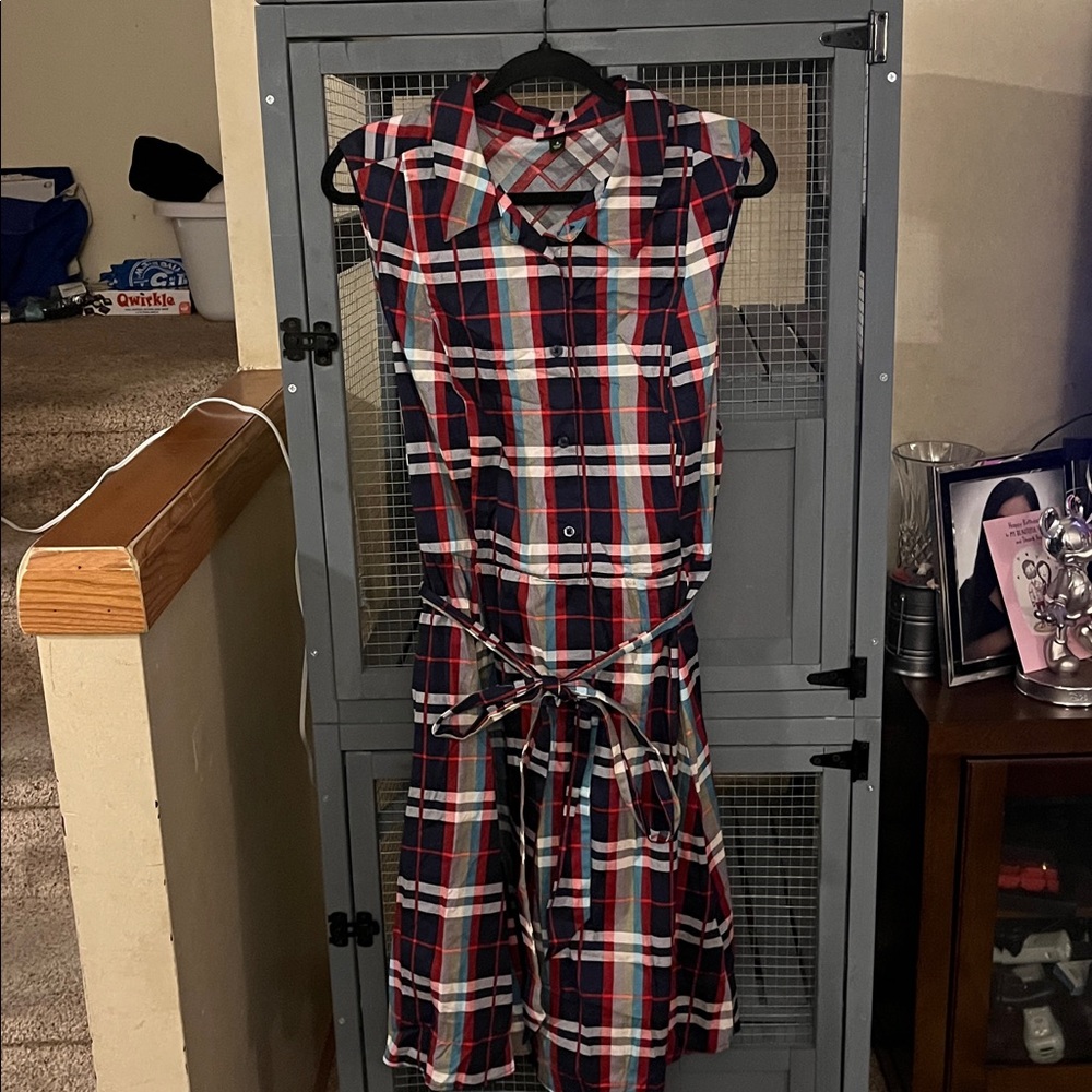 Plaid Sleeveless Dress by Torrid